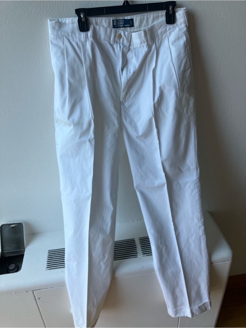 Ralph Lauren White Men's Classic Chino Trousers 100% Cotton